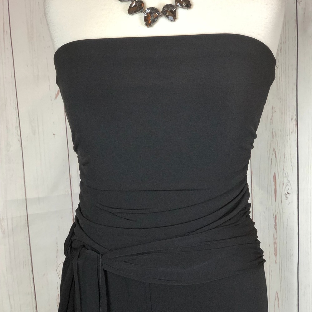 Sexy long black jump suit.